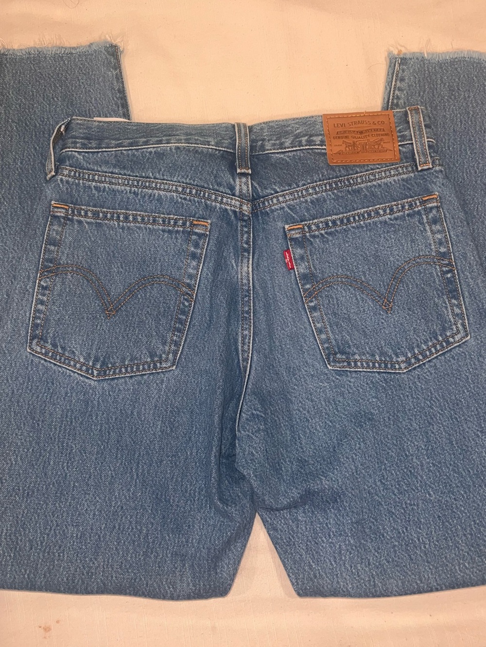 Nordstrom Women's Straight Jeans in Light Blue Denim